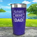 World's Best Dad Engraved Tumbler Tumbler ZLAZER 20oz Tumbler Royal Purple 