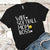 Softball Mom Boss Premium Tees T-Shirts CustomCat Black X-Small 