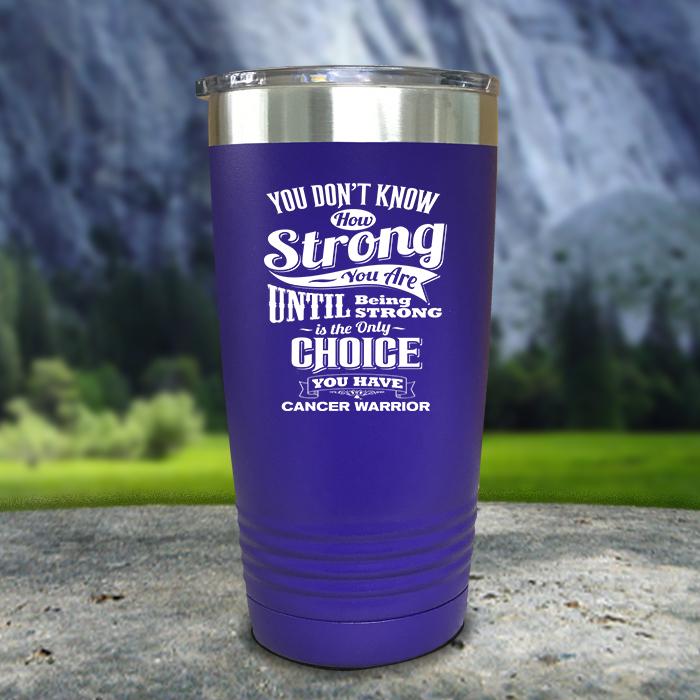 Cancer Warrior Color Printed Tumblers