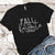Fall F Word Premium Tees T-Shirts CustomCat Black X-Small 