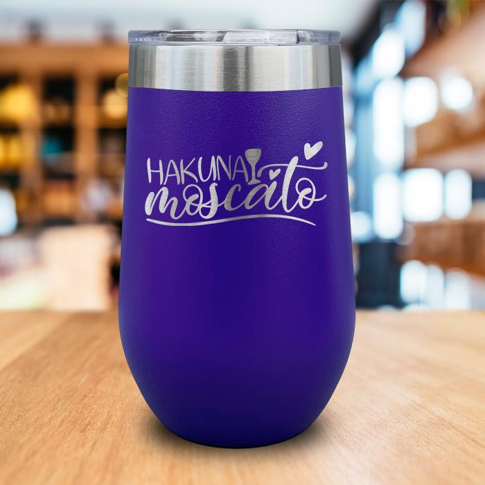 Hakuna Moscato Engraved Wine Tumbler