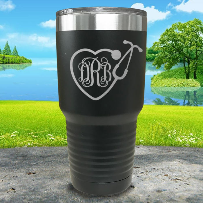 Personalized Nurse Monogram Engraved Tumbler.