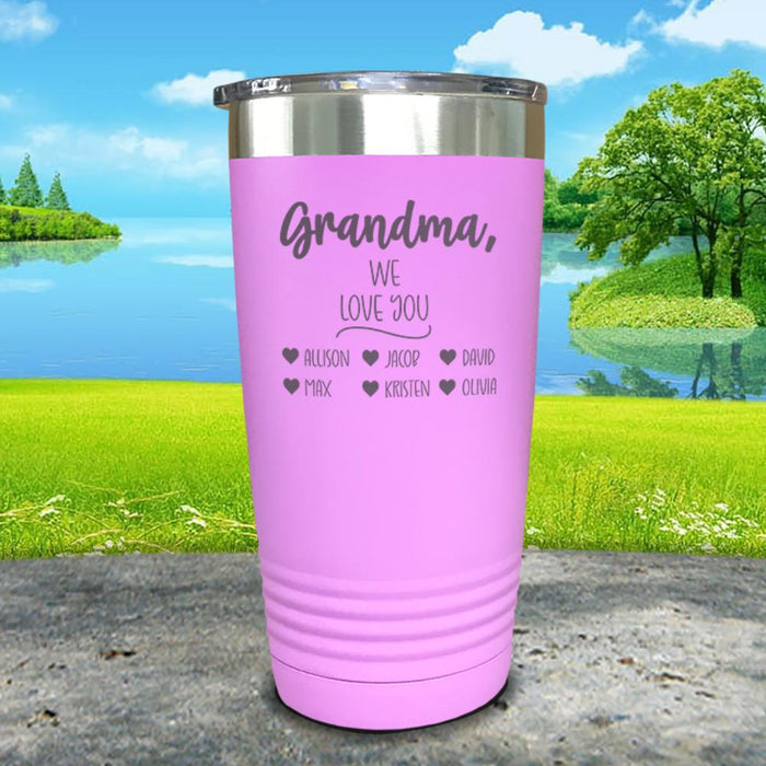 Personalized Grandparents We Love You Engraved Tumbler