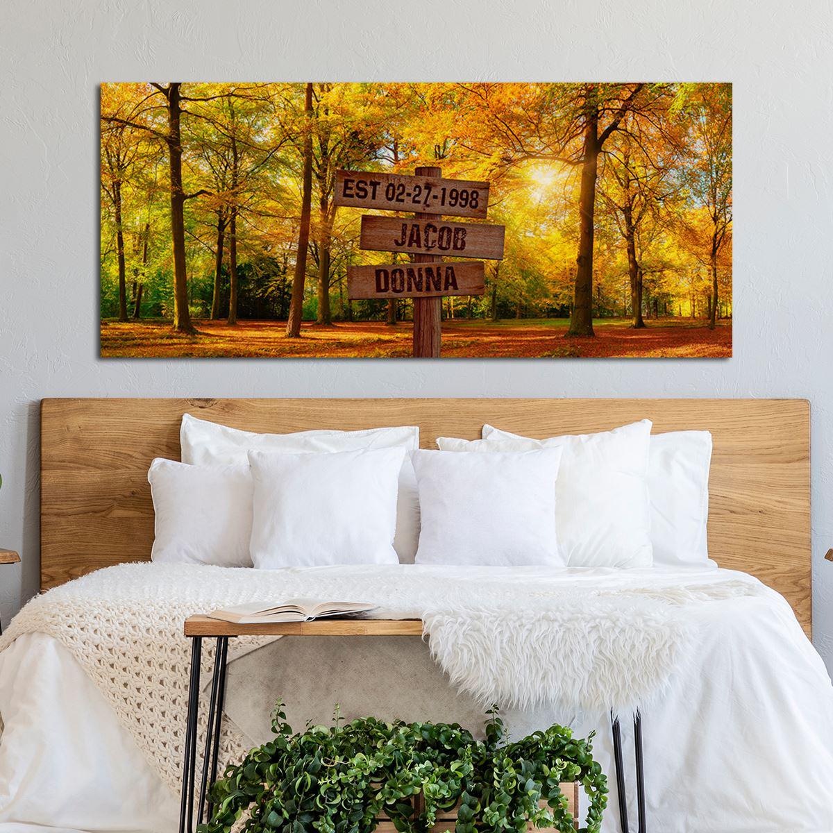 Personalized Forest Oversized Premium Canvas