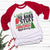 Want To Bake Watch Christmas Movies Raglan T-Shirts CustomCat White/Red X-Small 