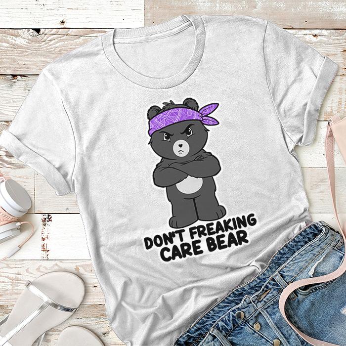 Don't Freaking Care Bear Premium Tees