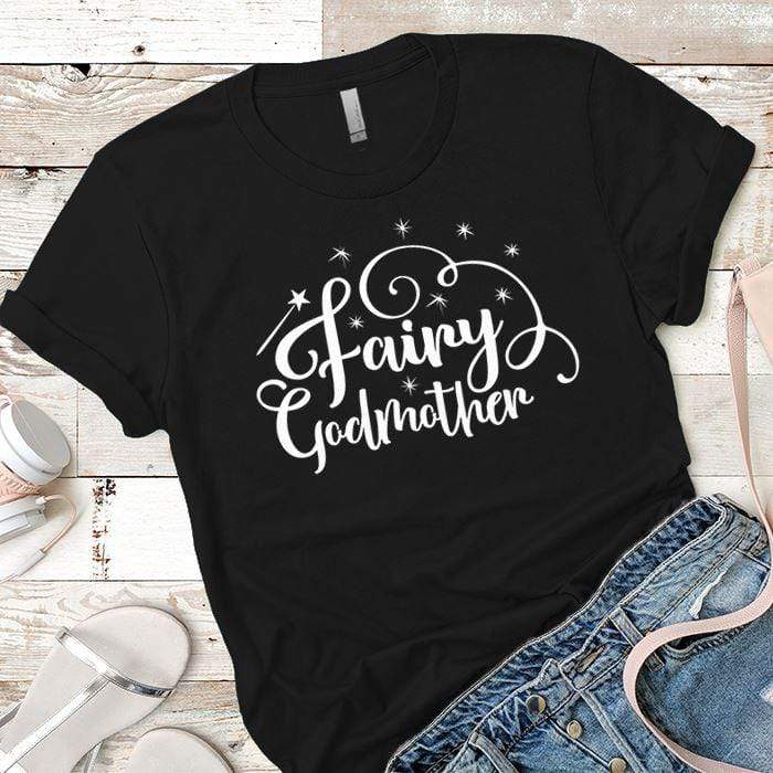 Fairy Godmother Premium Tees T-Shirts CustomCat Black X-Small 