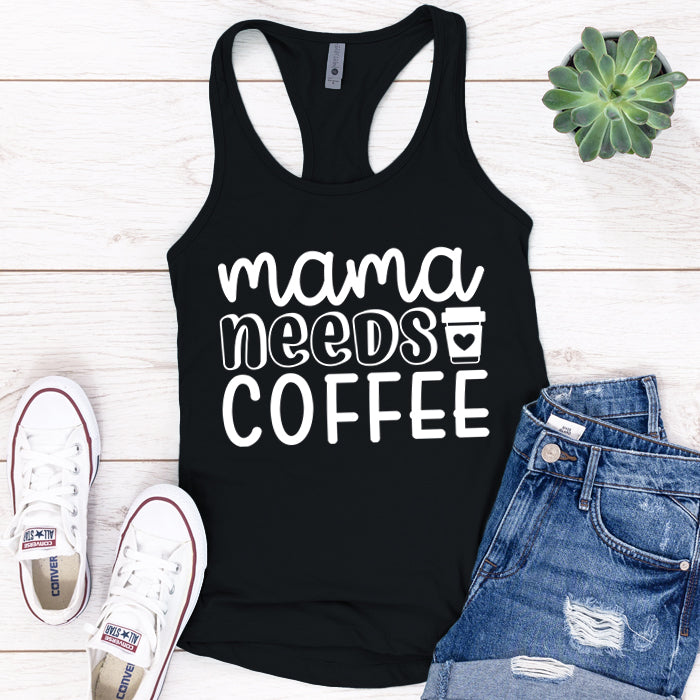 Mama Needs Coffee Premium Tank Top