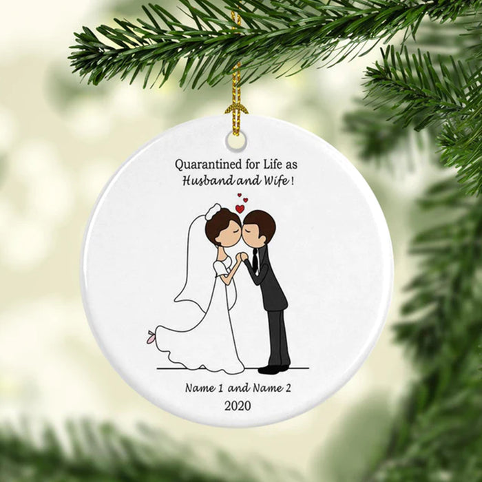 Wedding Personalized Ceramic Ornaments