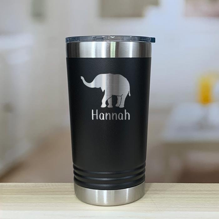 Personalized Elephant Kids Engraved Tumbler