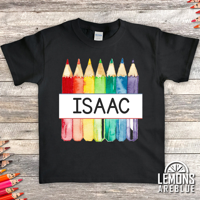 Personalized Color Pencil Premium Youth Tees