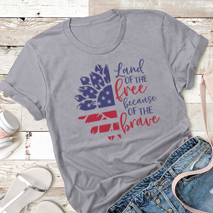 Land Of The Free Because Of Brave Premium Tees