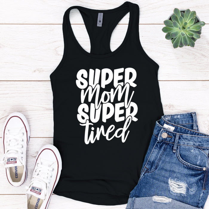 Super Mom Super Tired Premium Tank Top