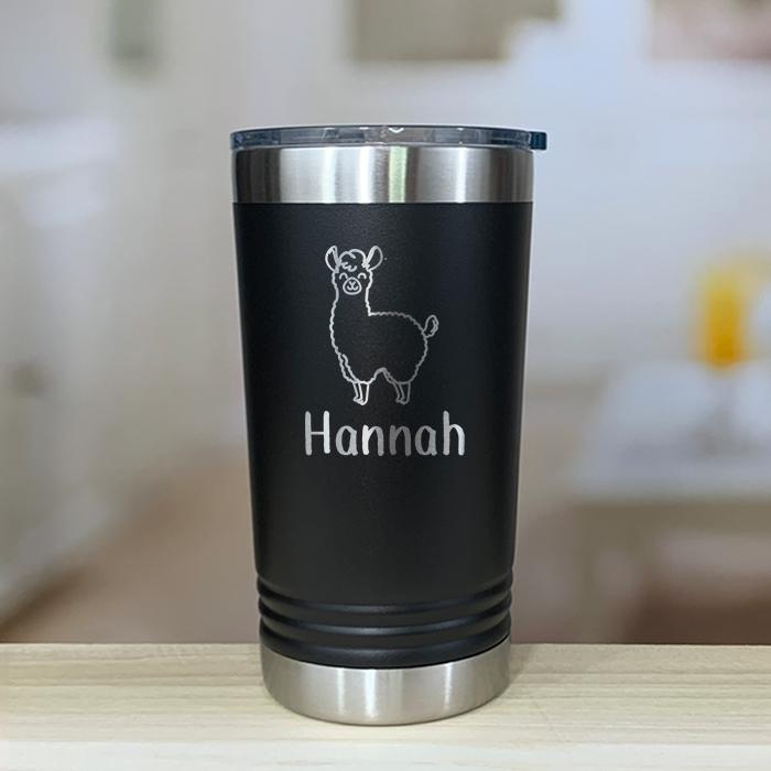 Personalized Llama Kids Engraved Tumbler