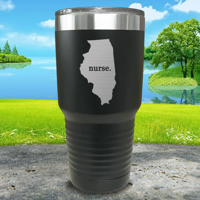 Nurse Illinois Premium Laser Engraved Tumbler