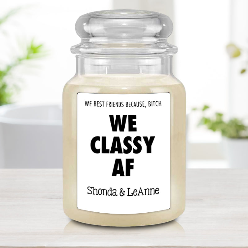 Personalized Best Friend Candle - Classy AF