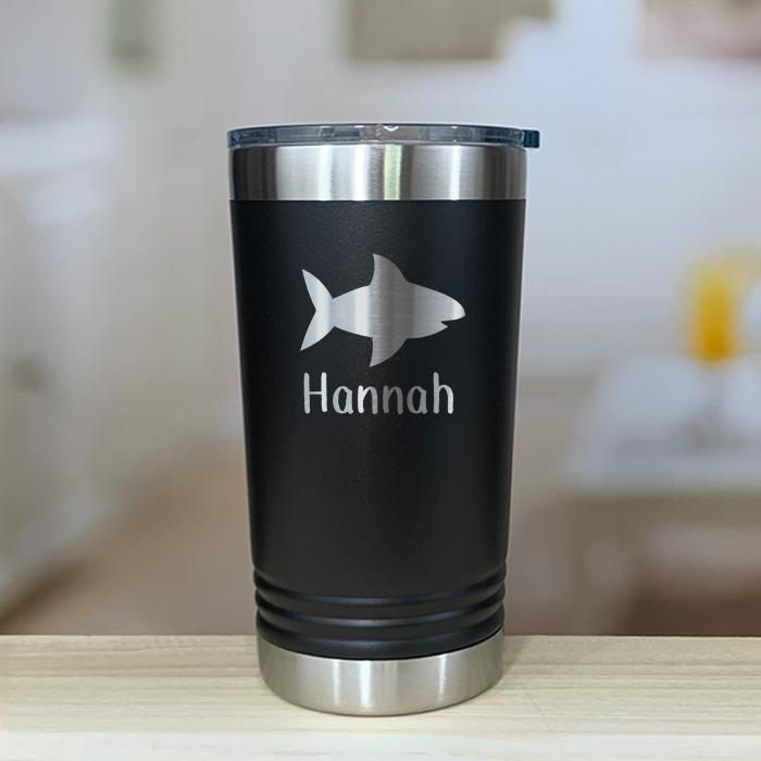 Personalized Shark Kids Engraved Tumbler