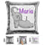 Happy Elephant Personalized Magic Sequin Pillow Pillow GLAM Purple 