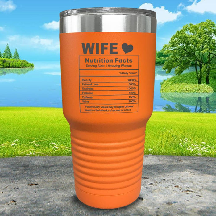 Nutrition Facts Engraved Tumbler