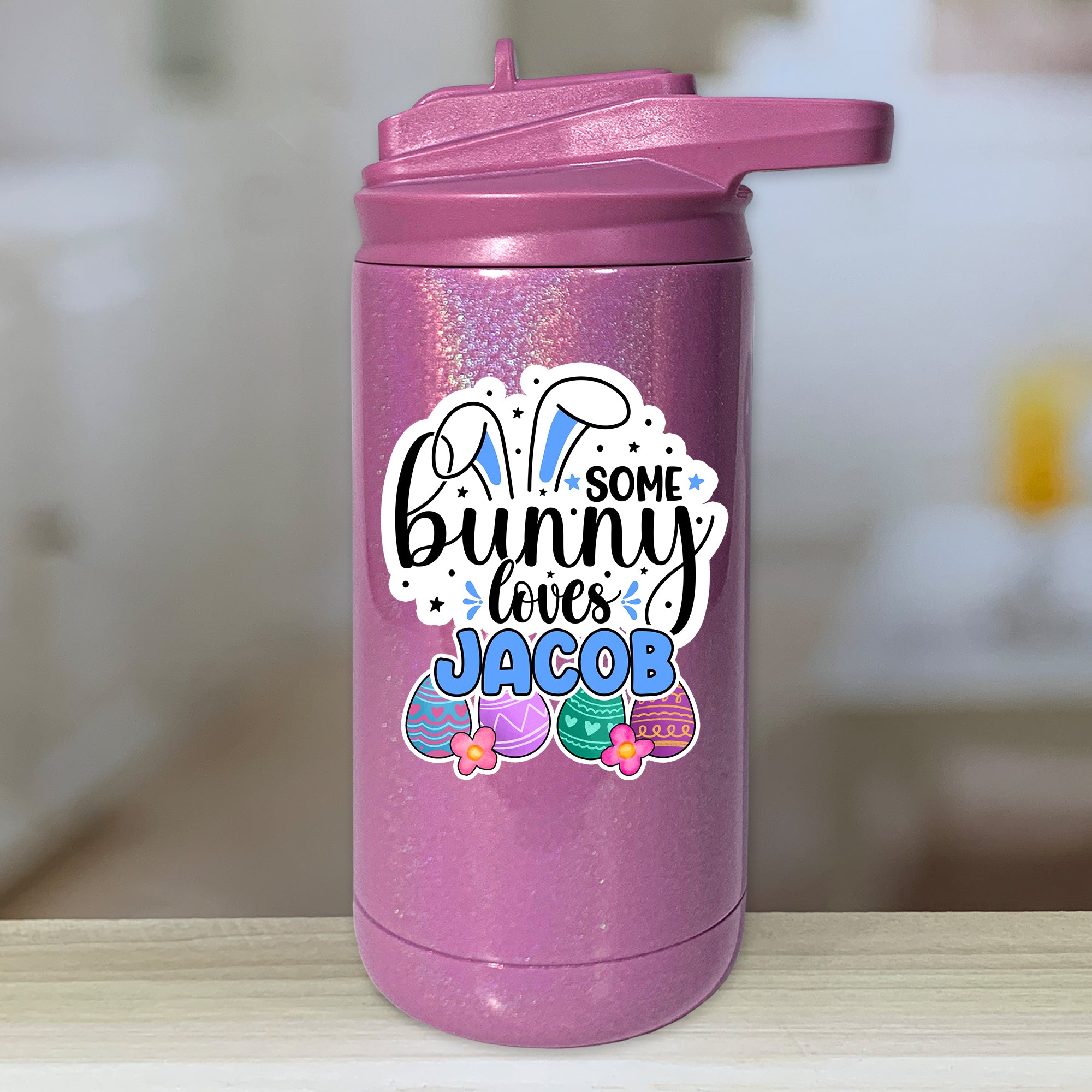 Outer Space Personalized With Name Kids Water Bottle Tumblers -  LemonsAreBlue