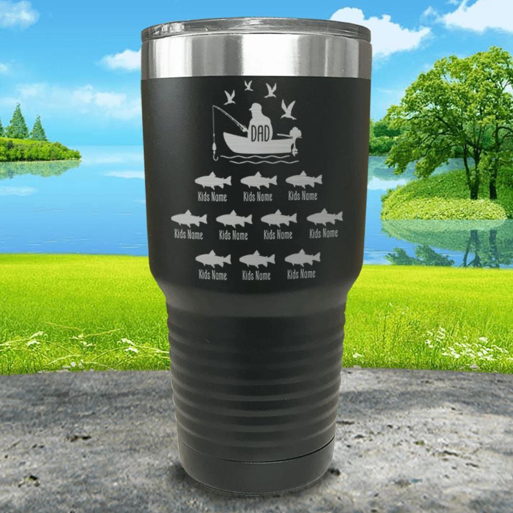 Hooked on Daddy Fishing Engraved YETI Rambler Tumbler Fishing Father's Day  Gift Custom Tumbler Fishing YETI Fishing Mug Dad Gift 