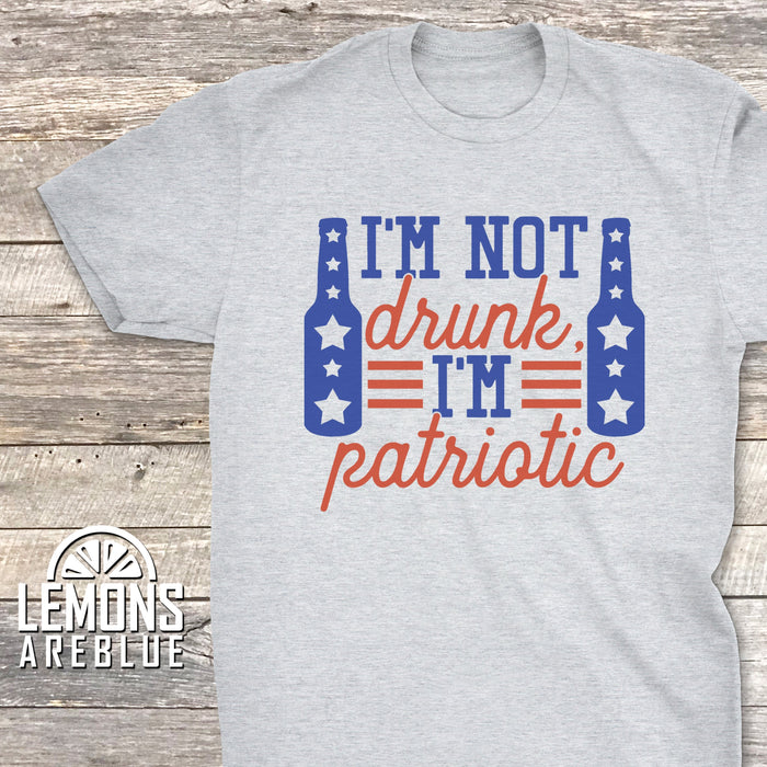 Not Drunk I'm Patriotic Premium Tees