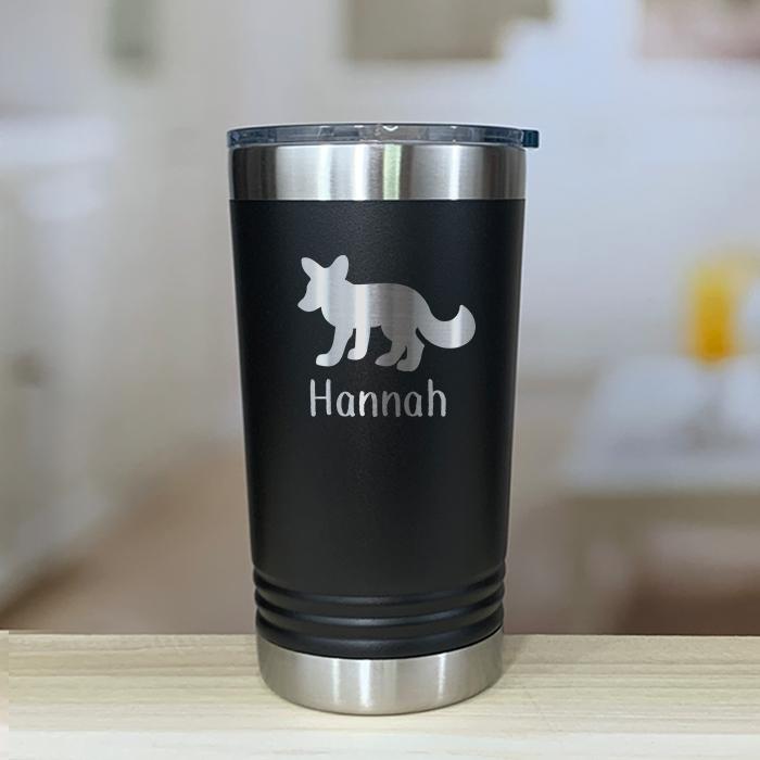 Personalized Fox Kids Engraved Tumbler