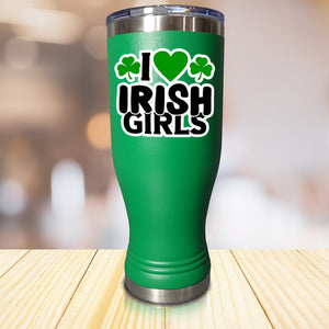 I Heart Irish Girls Pilsner Style Tumbler