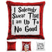 I Solemnly Swear Magic Sequin Pillow Pillow GLAM Red 