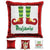 Personalized Elf Legs Christmas Magic Sequin Pillow Pillow GLAM Red 