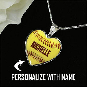 Personalized Softball Premium Necklaces & Bracelets Jewelry Lemons Are Blue Luxury Necklace Silver 