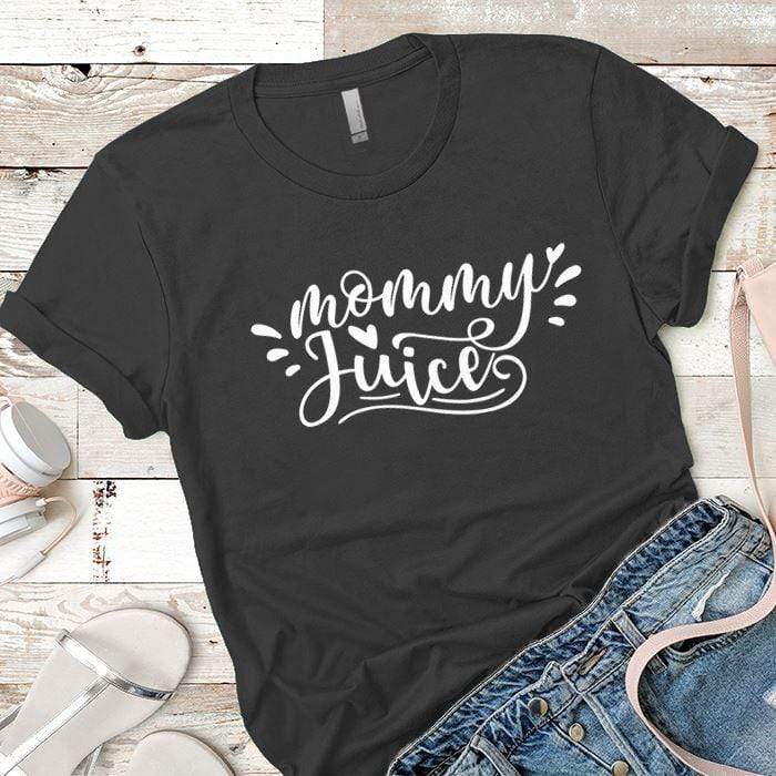 Mommy Juice Premium Tees T-Shirts CustomCat Heavy Metal X-Small 