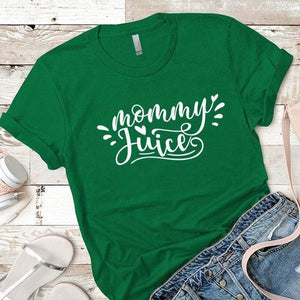 Mommy Juice Premium Tees T-Shirts CustomCat Kelly Green X-Small 