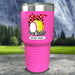 CUSTOM Busy Raising Ballers Color Printed Tumblers Tumbler Nocturnal Coatings 30oz Tumbler Softball/Baseball Pink