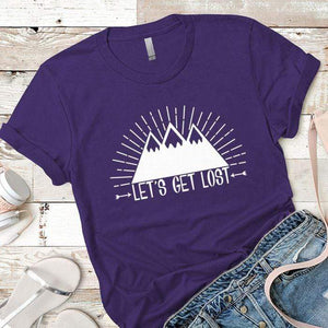 Lets Get Lost 1 Premium Tees T-Shirts CustomCat Purple Rush/ X-Small 