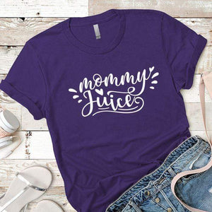 Mommy Juice Premium Tees T-Shirts CustomCat Purple Rush/ X-Small 