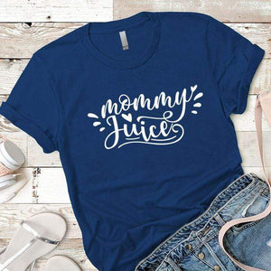 Mommy Juice Premium Tees T-Shirts CustomCat Royal X-Small 