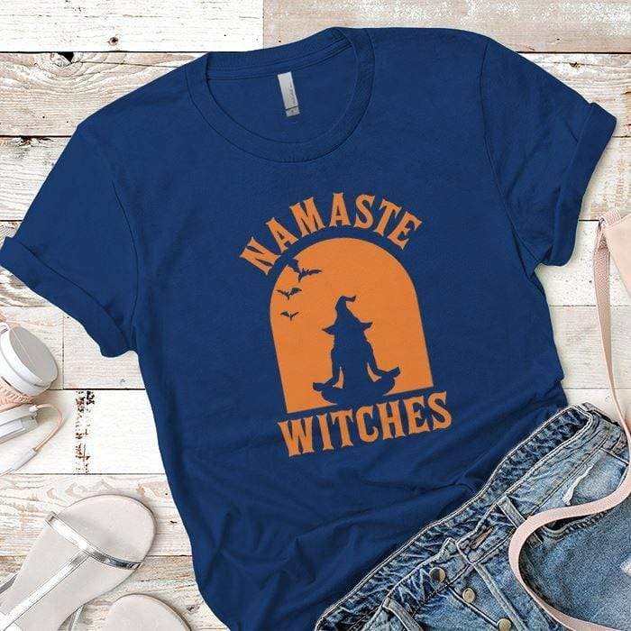 Namaste Witches Premium Tees T-Shirts CustomCat Royal X-Small 