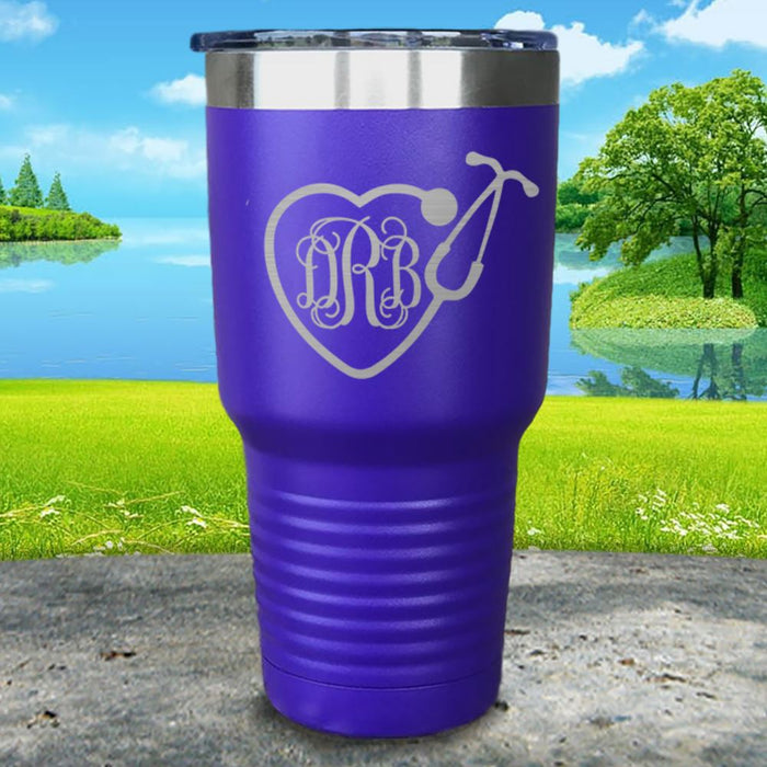 Personalized Nurse Monogram Engraved Tumbler.