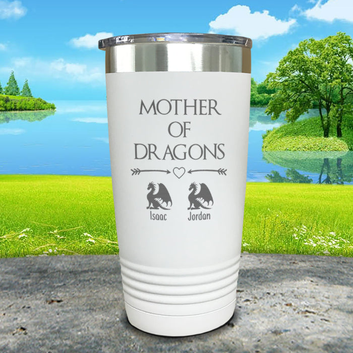 Mother Of Dragons (CUSTOM) With Kid's Name Engraved Tumblers