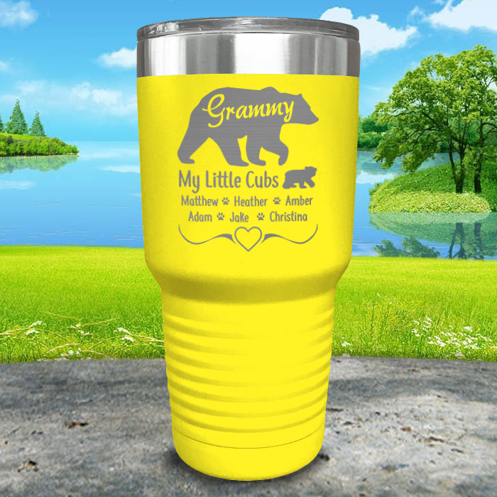 Grandparents Bear (CUSTOM) With Names Engraved Tumblers