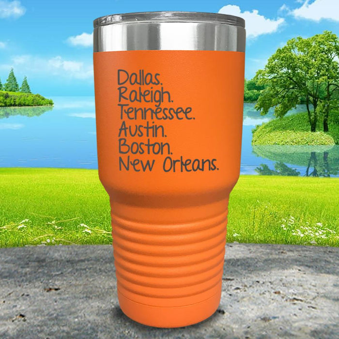 Dallas Raleigh Tennessee Engraved Tumbler