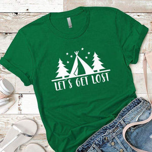 Lets Get Lost 2 Premium Tees T-Shirts CustomCat Kelly Green X-Small 