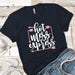 Hot Mess Express Arrows Premium Tees T-Shirts CustomCat Midnight Navy X-Small 