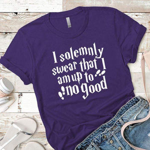 Solemnly Swear Premium Tees T-Shirts CustomCat Purple Rush/ X-Small 