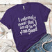 Solemnly Swear Premium Tees T-Shirts CustomCat Purple Rush/ X-Small 