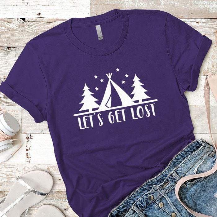 Lets Get Lost 2 Premium Tees T-Shirts CustomCat Purple Rush/ X-Small 