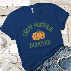Pumpkin Believer Premium Tees T-Shirts CustomCat Royal X-Small 