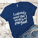 Solemnly Swear Premium Tees T-Shirts CustomCat Royal X-Small 