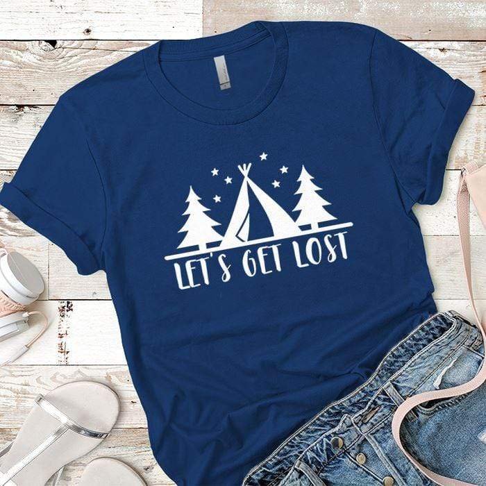 Lets Get Lost 2 Premium Tees T-Shirts CustomCat Royal X-Small 